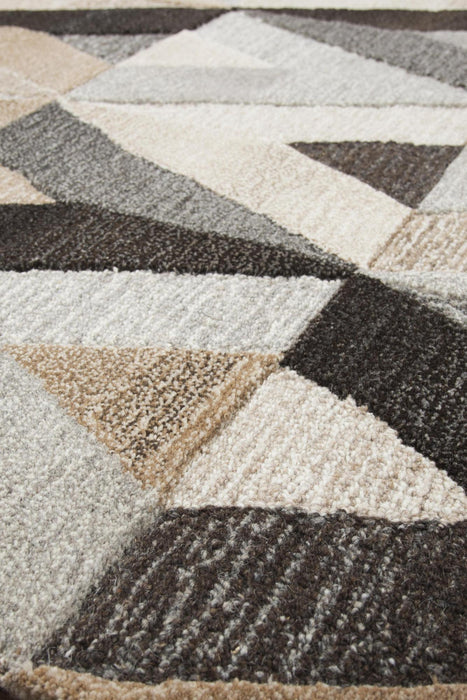 10' X 13' Wool Geometric Hand Tufted Area Rug (748168) - Gray / Natural