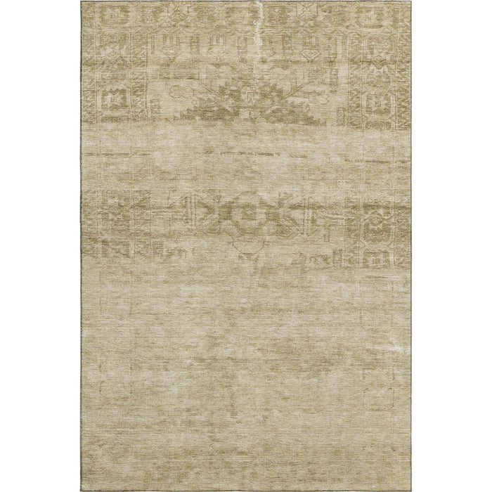 10' X 14' Oriental Washable Area Rug With UV Protection (695936) - Beige / Taupe