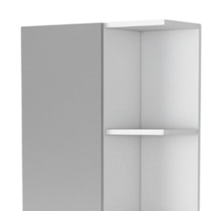 62" Wood Accent Cabinet With Single Door - White