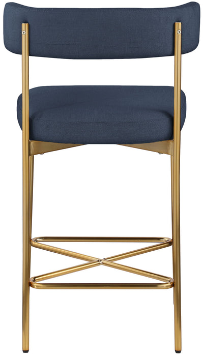 Rivage - Durable Stool With Gold Frame (Set of 2)