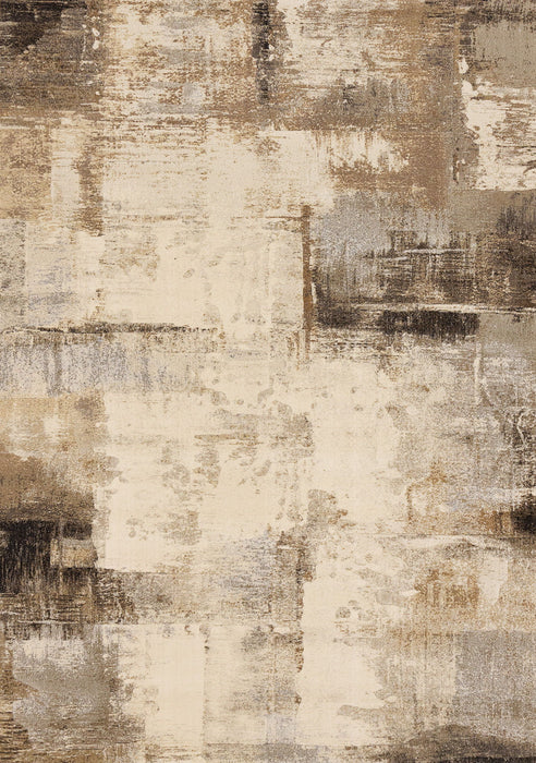 8' X 11' Abstract Area Rug (660102) - Beige / Brown