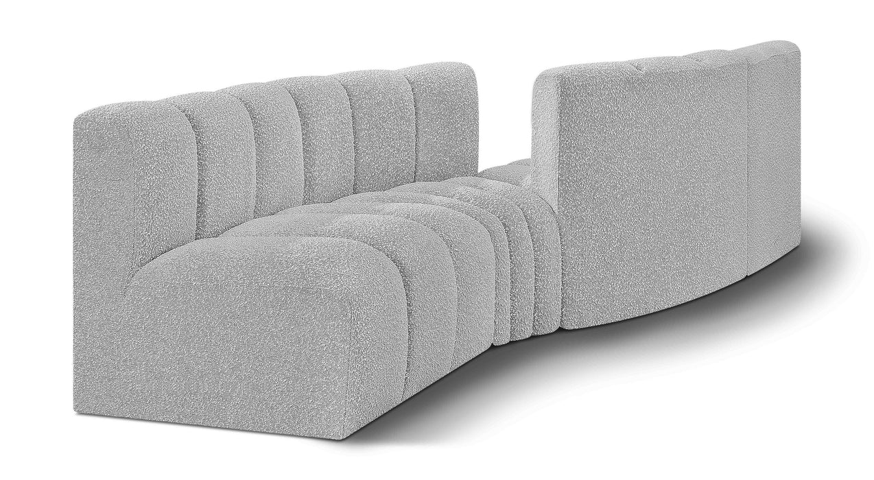 Arc - Boucle Fabric 4 Piece Sofa