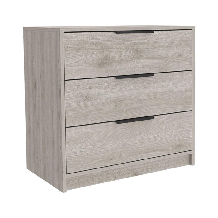 28" Three Drawer Dresser - Light Gray