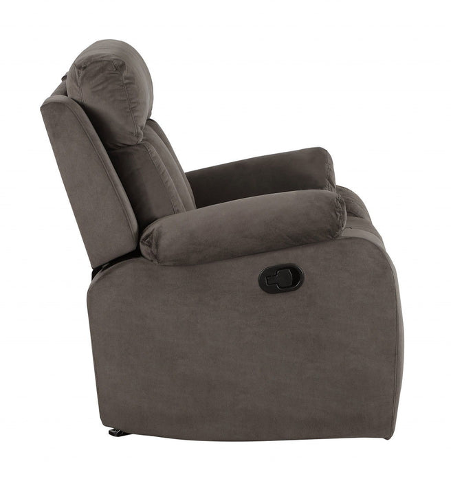 Modern Fabric Loveseat - Brown