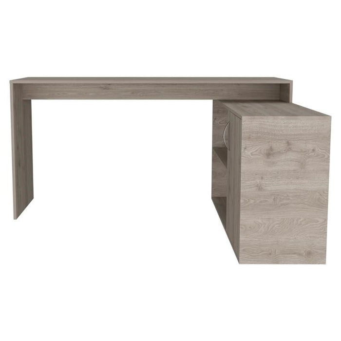 60" L Shape Computer Desk - Light Gray