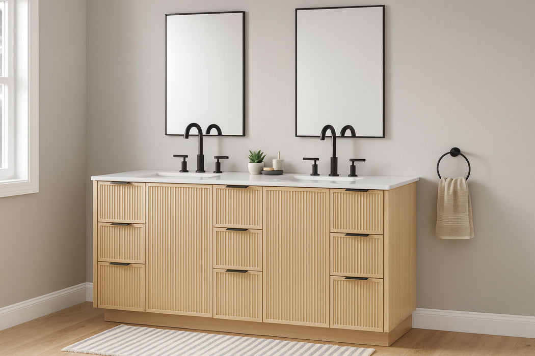 Willard - Engineered Stone And Solid Wood Bathroom Vanity