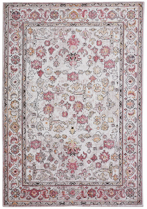 10' x 13' Floral Area Rug - Pink And Ivory