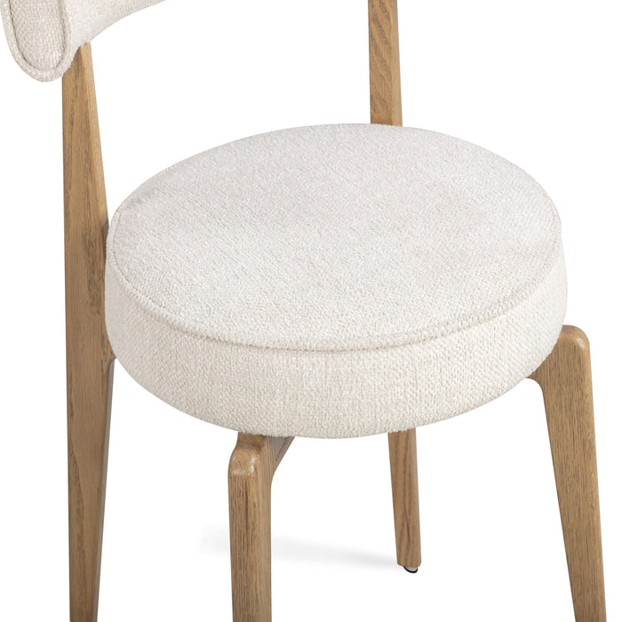 Nikita - Fabric Dining Chair - Cream