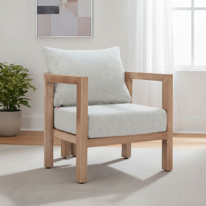29" Modern Upholstered Arm Chair - Gray