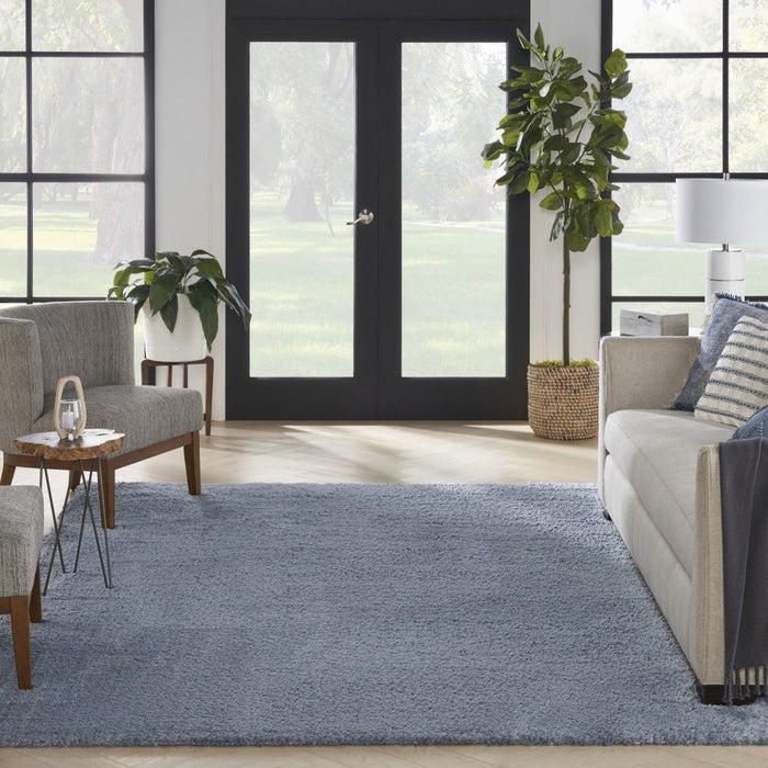 7' X 9' Shag Area Rug - Blue