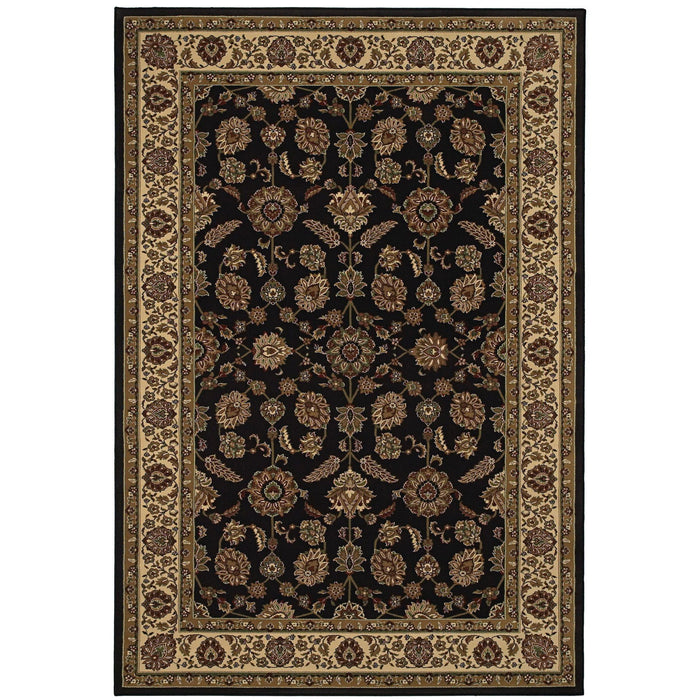 8' X 11' Oriental Area Rug (574373) - Brown / Ivory