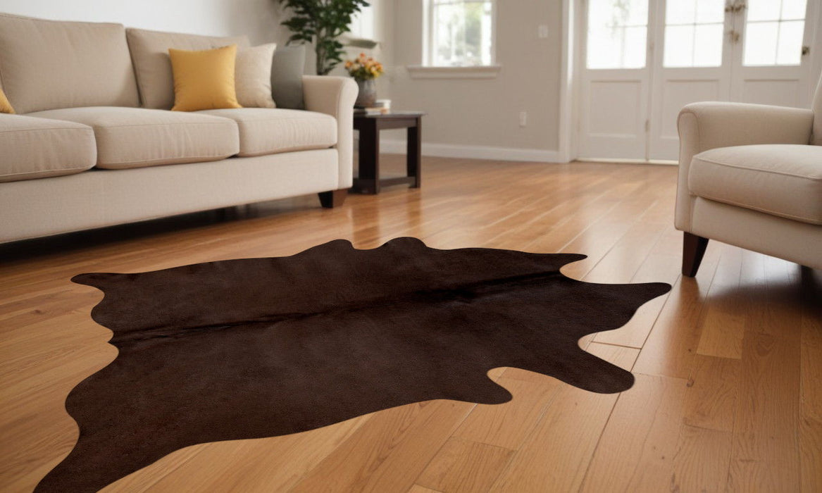72" x 84" Cowhide Rug - Chocolate