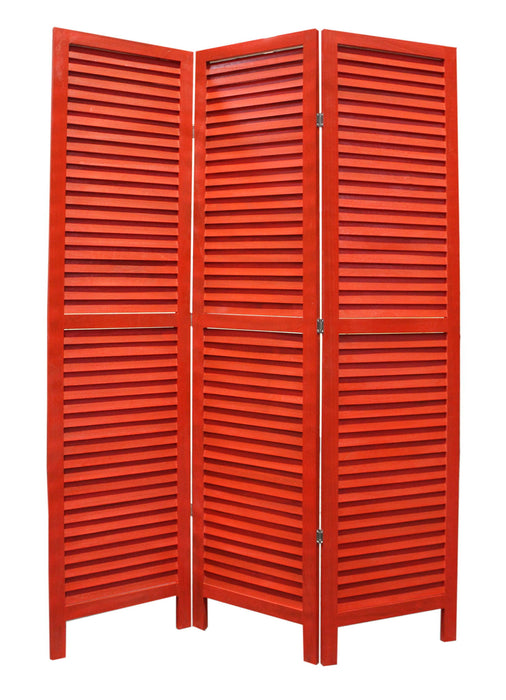 Wood Shutter -Screen - Red