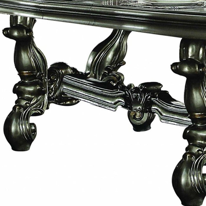46" Solid Wood Trestle Base Dining Table - Green