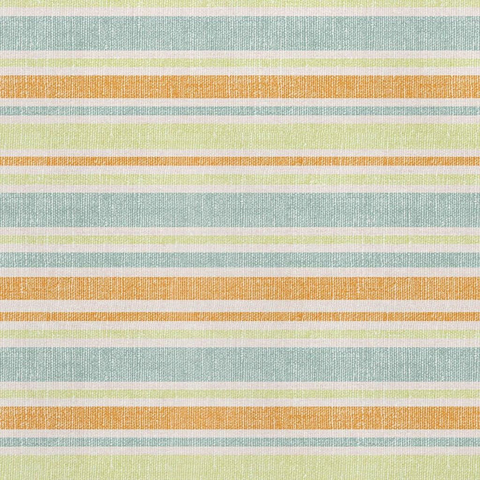 10' X 14' Striped Washable Area Rug With UV Protection (647848) - Orange / Green / Blue