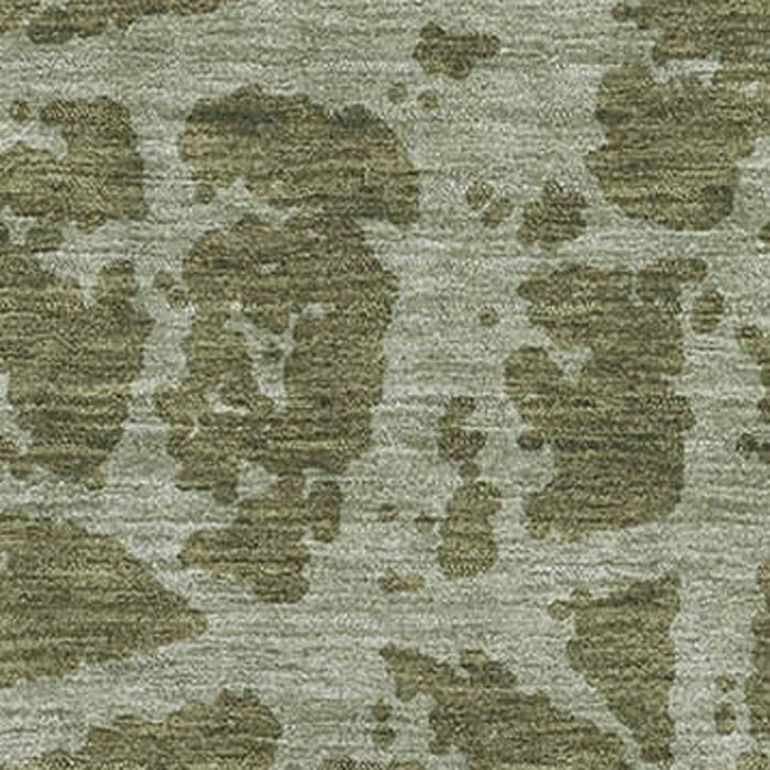 8' X 10' Abstract Washable Area Rug With UV Protection (646558) - Olive Green / Gray