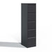 Giga steel vertical file cabinet with lock, designed for A4, legal, and letter size documents, featuring multiple drawers for organization.