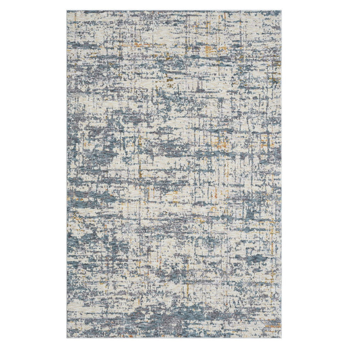 10' X 14' Abstract Area Rug (738078) - Blue / Taupe