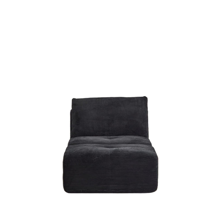 Single Chaise Longue With Movable Ottoman For Living Room
