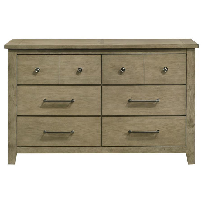 Hazlewood - 6-Drawer Bedroom Dresser Cabinet - Vineyard Oak