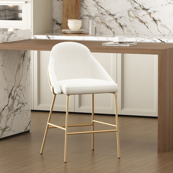 Manhattan Gracie - Counter Stool With Gold Base