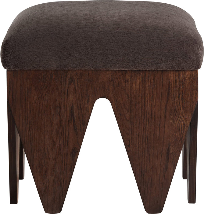Altair - Fabric Bench - Dark Brown Base