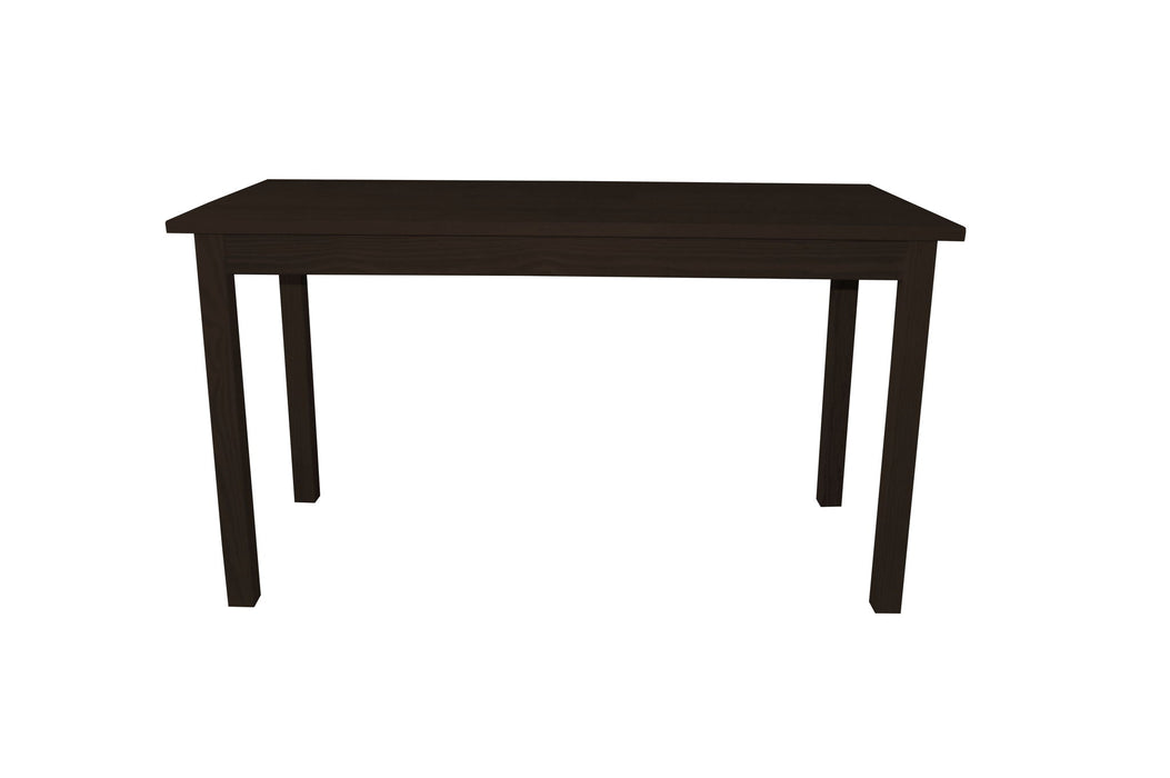 60" Solid Wood Dining Table - Dark Brown