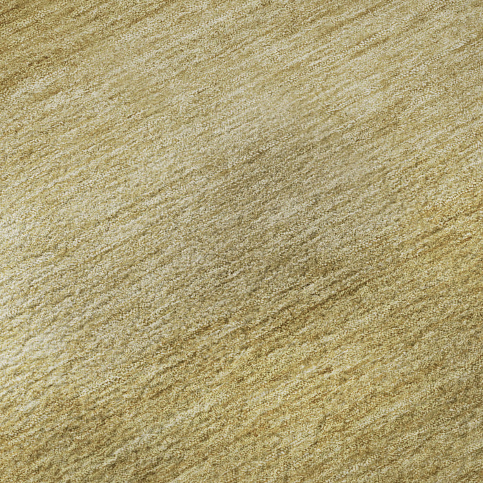 10' X 14' Striped Washable Area Rug With UV Protection (699574) - Wheat / Gold