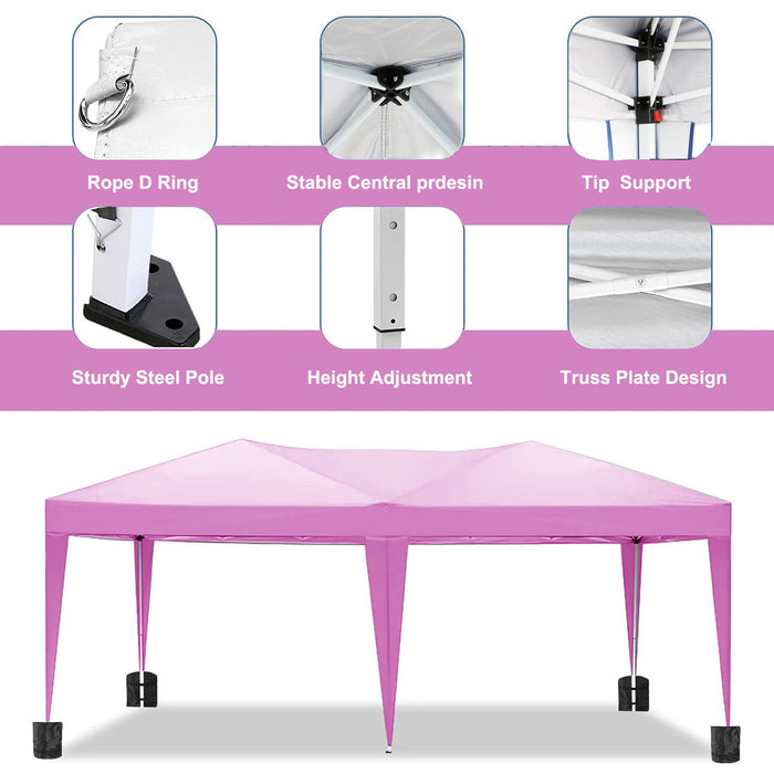 Giga 10x20 ft folding canopy with removable sidewalls, outdoor event shelter, UPF 50+ gazebo for parties, beach, camping, and weddings.