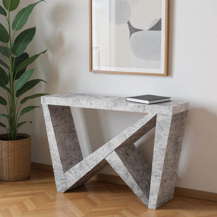 Abstract Console Table - Gray