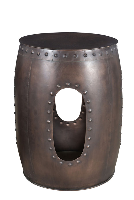 Iron Round End Tables - Copper