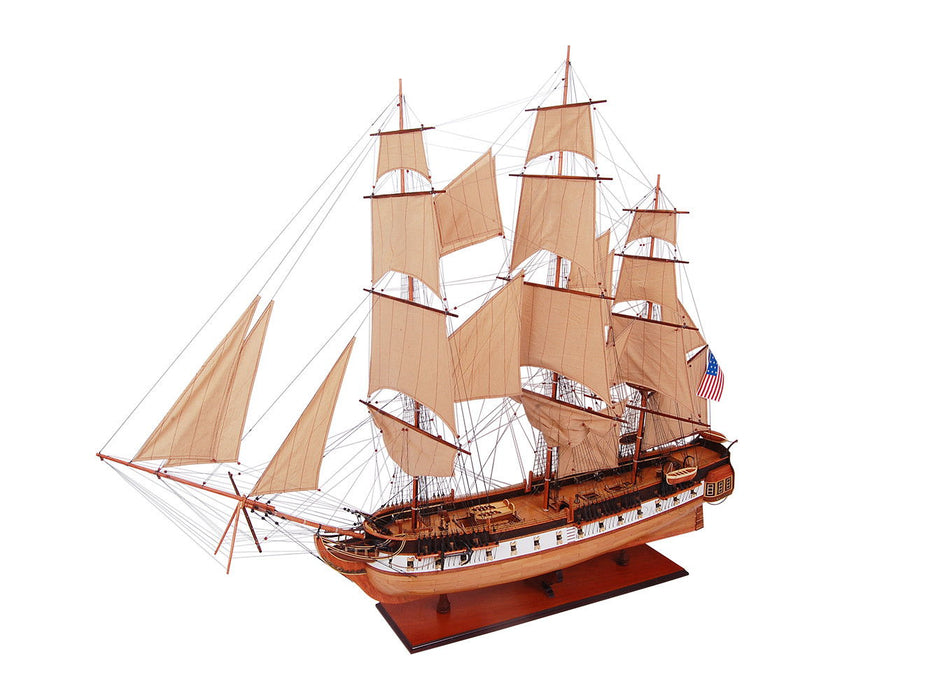 Hand Painted Model Boat (624638) - Light Brown / Beige