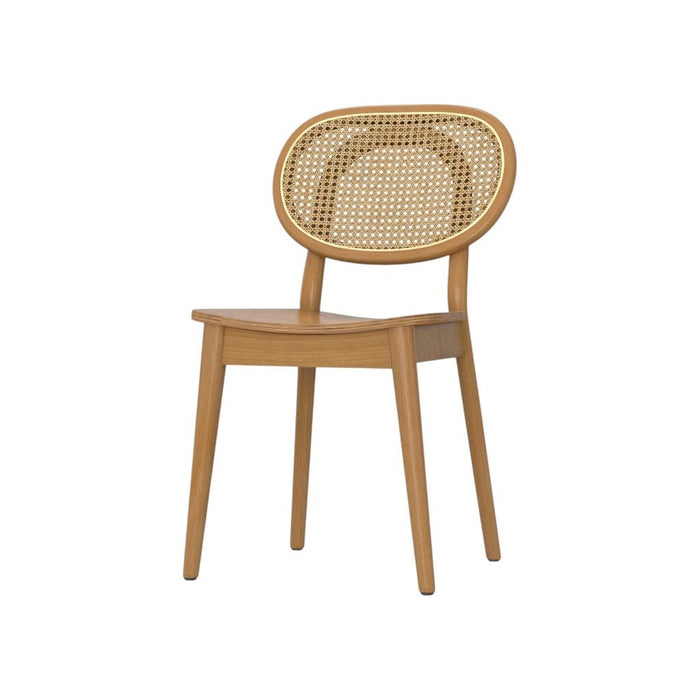 Solid Wood Dining Parsons Chairs (Set of 2) - Natural