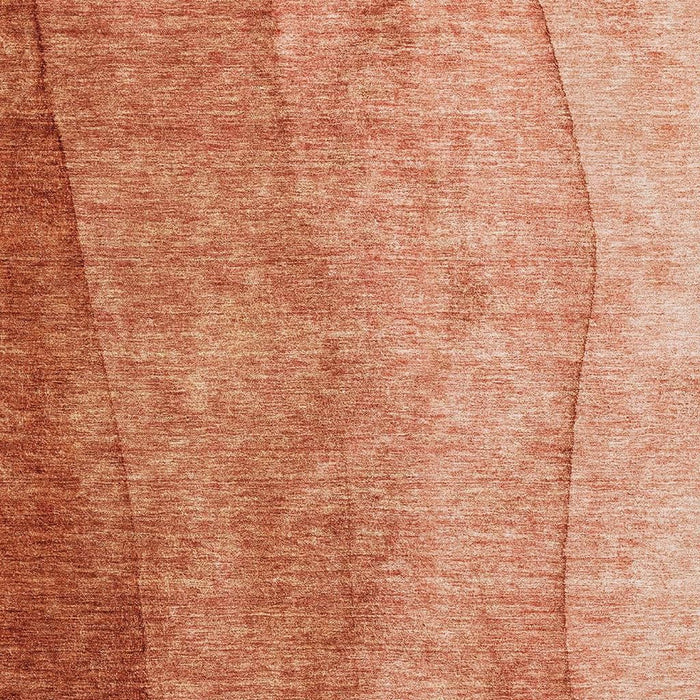 10' X 14' Ombre Washable Area Rug With UV Protection (656364) - Rust / Ivory
