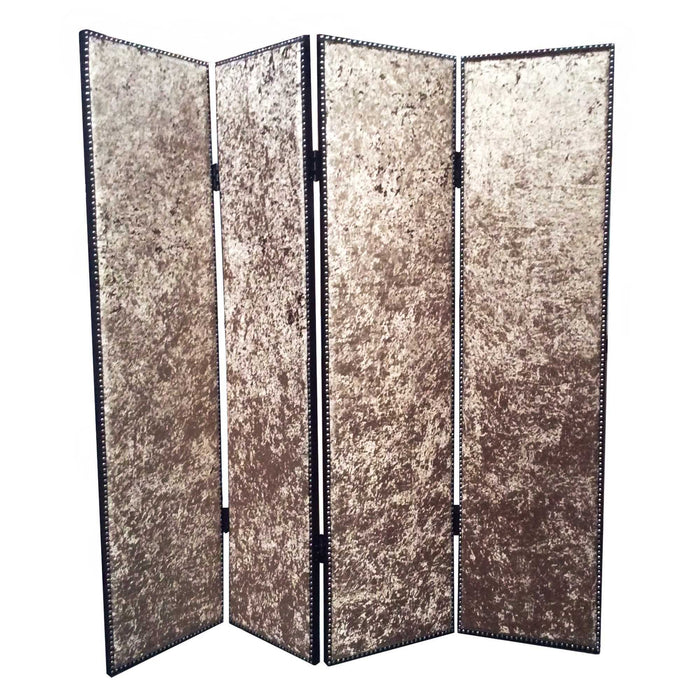 84" x 84" Wood & Fabric Screen - Bronze
