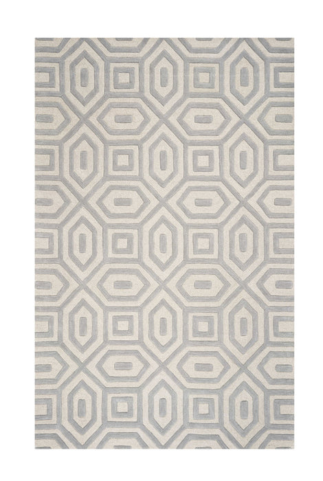 8' x 10.5' 6 Wool Area Rug - Grey