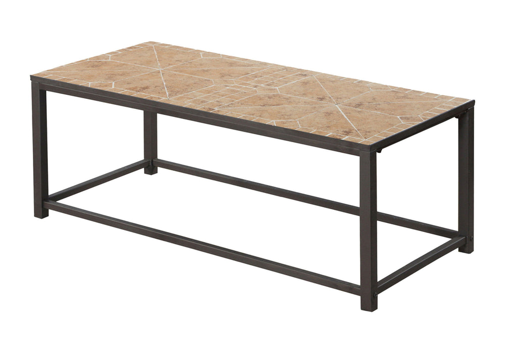 Metal Coffee Table - Brown
