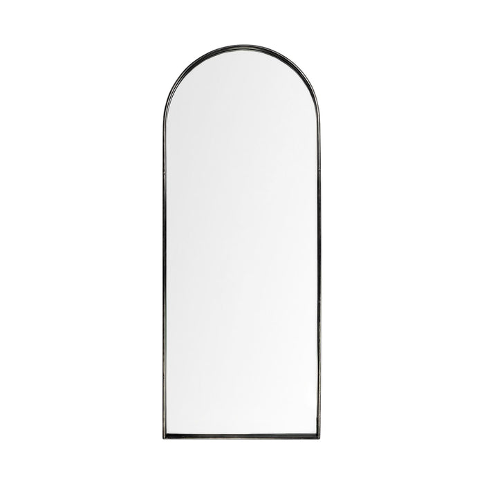Arch Full Length Hanging Metal Mirror - Black