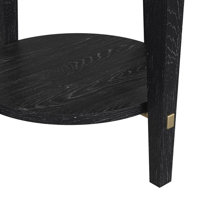 Whitfield - Round End Table - Black