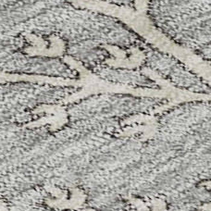 10' X 14' Floral Washable Area Rug With UV Protection (687059) - Gray / Ivory / Gold