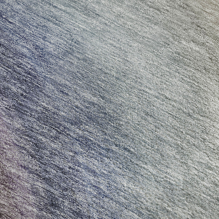 9' X 12' Ombre Washable Area Rug With UV Protection (650295) - Beige / Purple / Blue