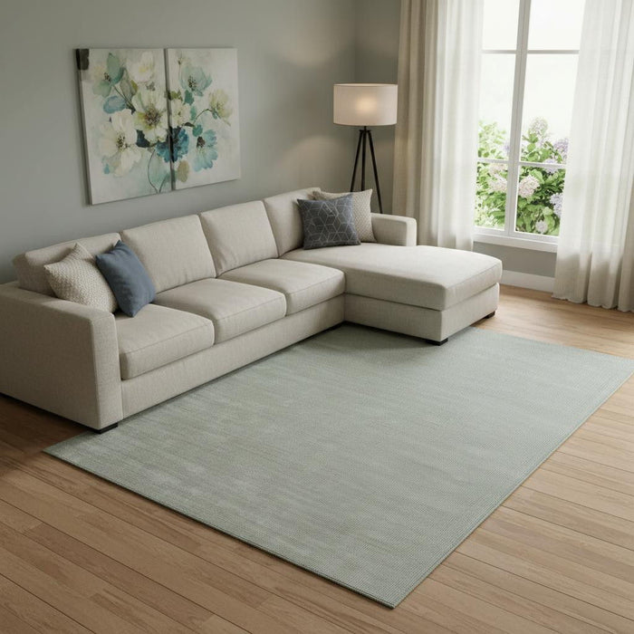 9' X 12' Hand Woven Area Rug (721507) - Green