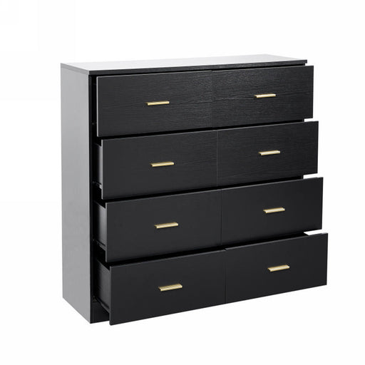 Giga modern bedroom dresser with multiple drawers and ample storage, featuring a sleek wide chest of drawers for stylish organization.