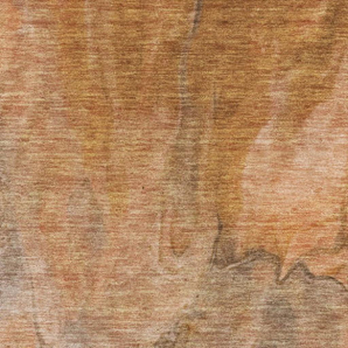 10' X 14' Abstract Washable Area Rug With UV Protection (653500) - Chili Red / Ivory / Copper