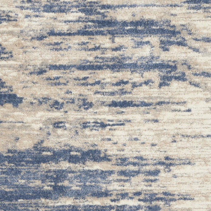 7' X 9' Abstract Shag Area Rug - Light Blue