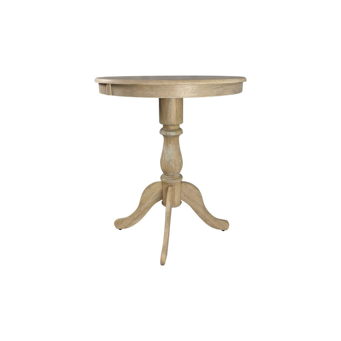 30'' Solid Wood Rounded Bar Table - Natural
