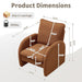 Giga modern Sherpa upholstered accent armchair with plush cushioning, ideal for living rooms, bedrooms, or offices.