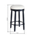 Set of two Giga 360° swivel wooden barstools with upholstered seats, counter height, perfect for kitchen or bar area.