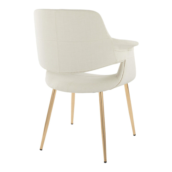 Vintage Flair - Chair (Set of 2) - Beige And Gold