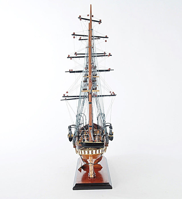 Hand Painted 1862 CSS Alabama Model Boat - Brown